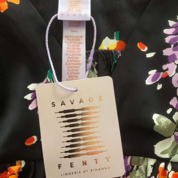 Savage X Fenty Silky Floral Camisole sz Small - Picture 2 of 4